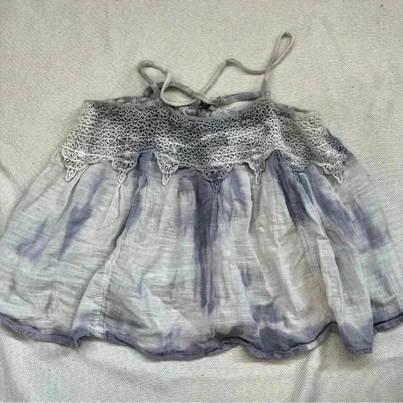 American Eagle Outfitters Tops - American Eagle Tie Dye Baby Doll Tank Top